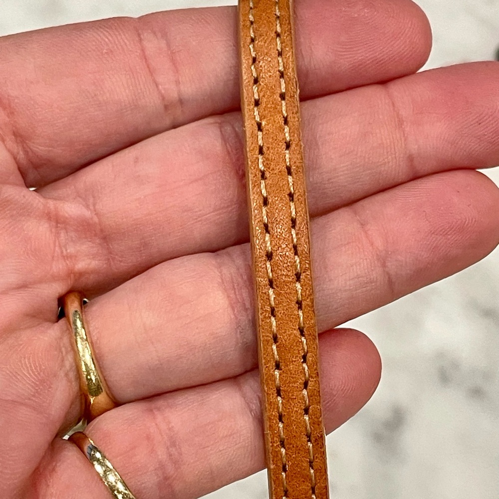 J. Crew Raffia & Leather shoulder bag, grosgrain &horsebit detail, bamboo, S - Picture 12 of 12